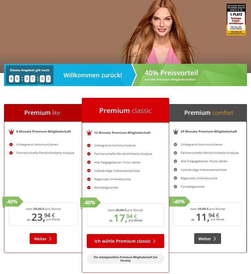 Parship gutschein 7 tage kostenlos